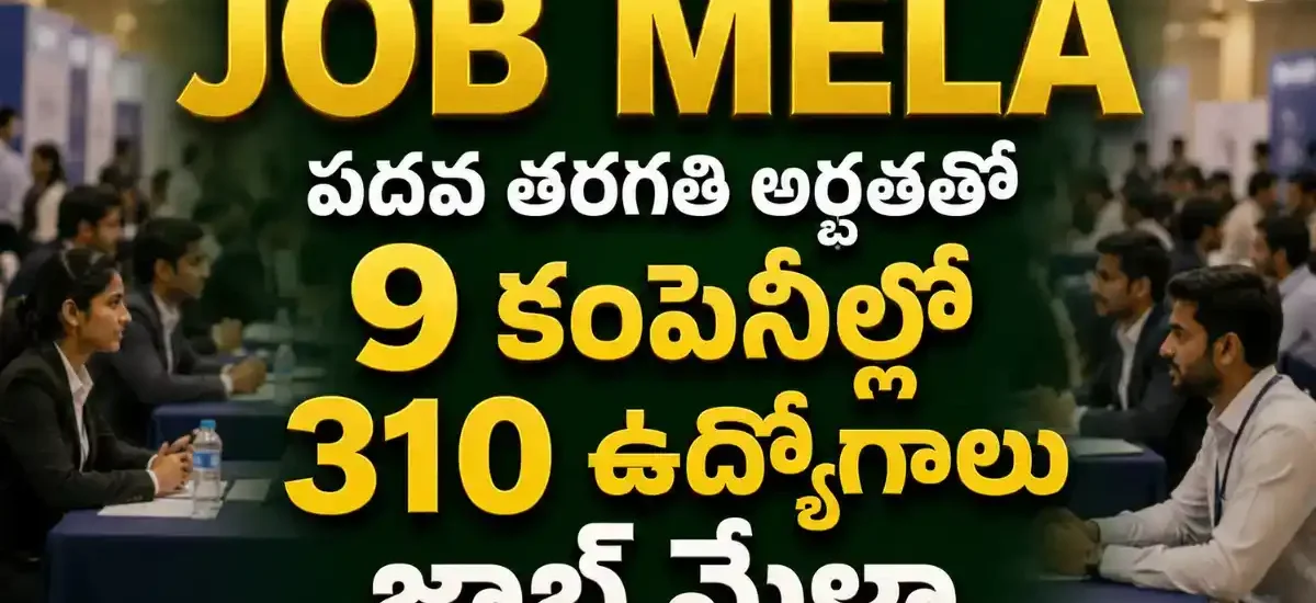 హిందూపురంలో 06 ఆగస్టు 2026న జరిగే జాబ్ మేళాలో 9 ప్రైవేట్ కంపెనీలకు చెందిన మొత్తం 310 ఉద్యోగ ఖాళీల కంపెనీల వారీ వివరాలు